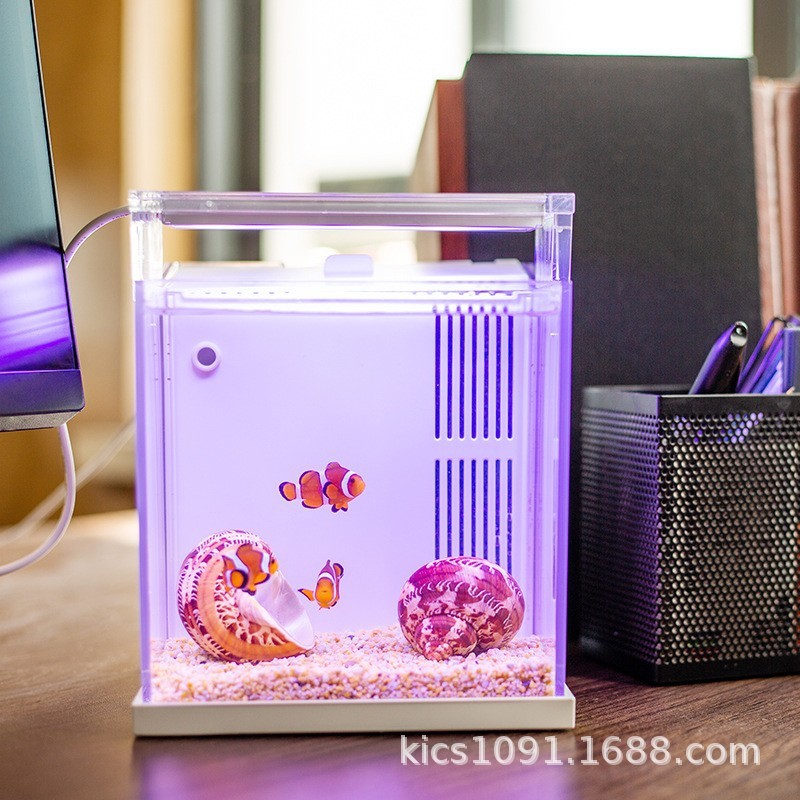 仟锐新品小鱼过年bz-145c桌面背淡水底滤鱼缸滤版海水版迷你小鱼