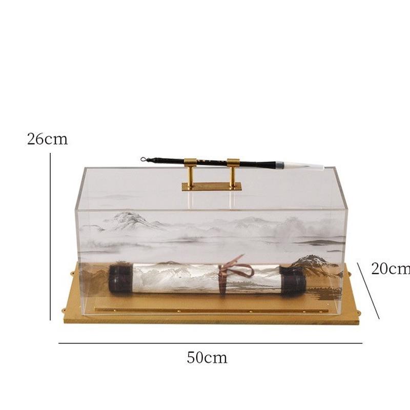 现代新中式毛客厅装饰品摆件样板房售楼处笔架玄关软装办公室摆设