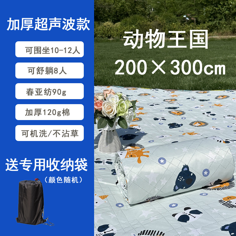 野餐垫加厚防水草坪郊游帐篷防潮垫露营野炊春游户外便携公园地垫