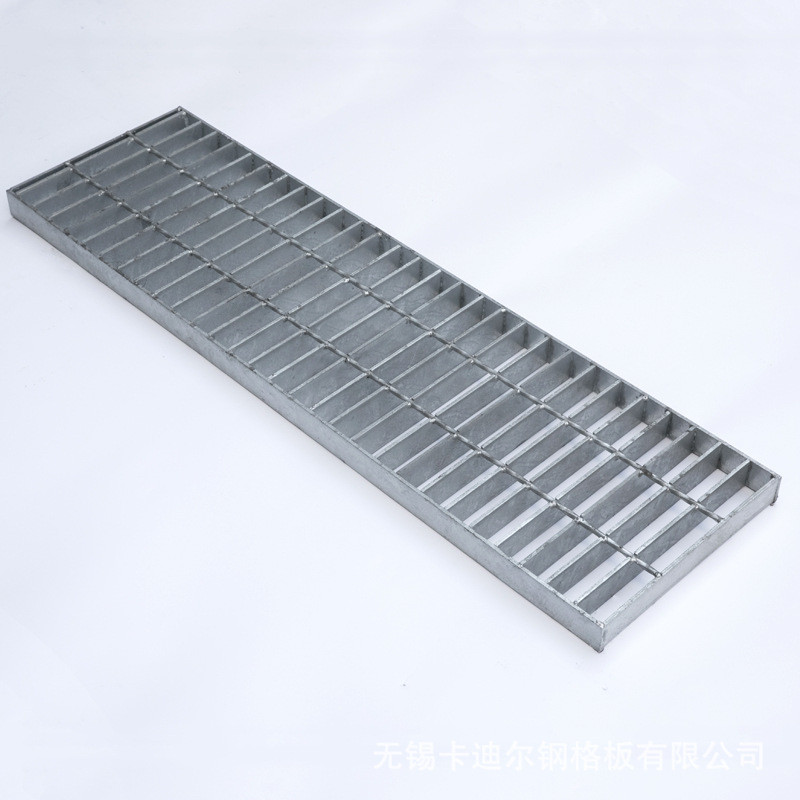 厂家供应热镀锌沟盖板q235镀锌钢格栅板楼梯板踏步排水沟盖板