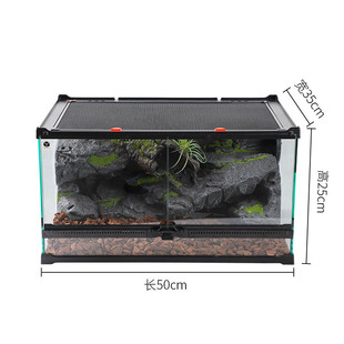爬宠造景缸一体爬虫缸一物成景雨林爬宠缸爬宠景观缸沙漠爬缸