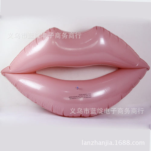 现货救生圈成人红色嘴唇浮排加大加厚充气欧美粉色游泳圈女士