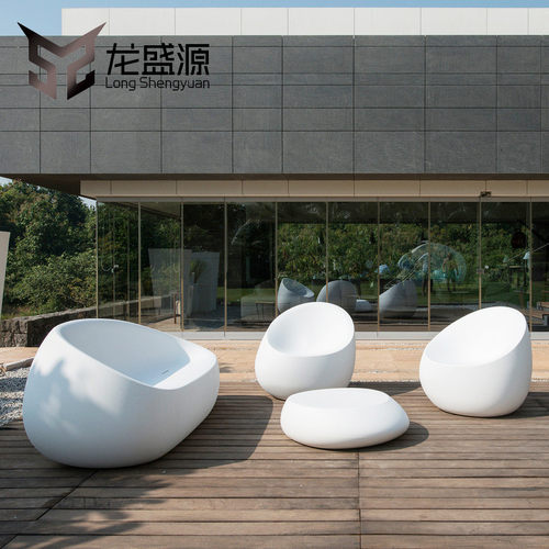 玻璃钢休闲椅商场酒店美陈座椅户外广场公园组合坐凳厂家组合沙发