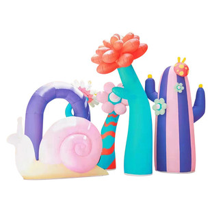 定制装饰悬挂充气花朵气模发光仿真卡通模型花卉商场美陈大型