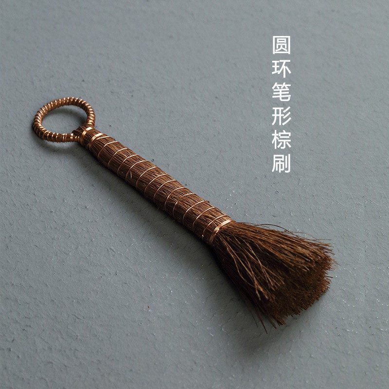 d4q8批发棕刷棕毛刷茶道配件茶笔茶盘刷茶具扫清洁笔养壶笔偏硬