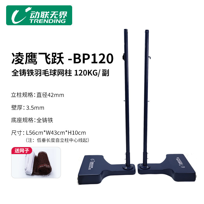 厂家定制羽毛球网柱气排球网架专业室外网架全铸铁可移动式升降