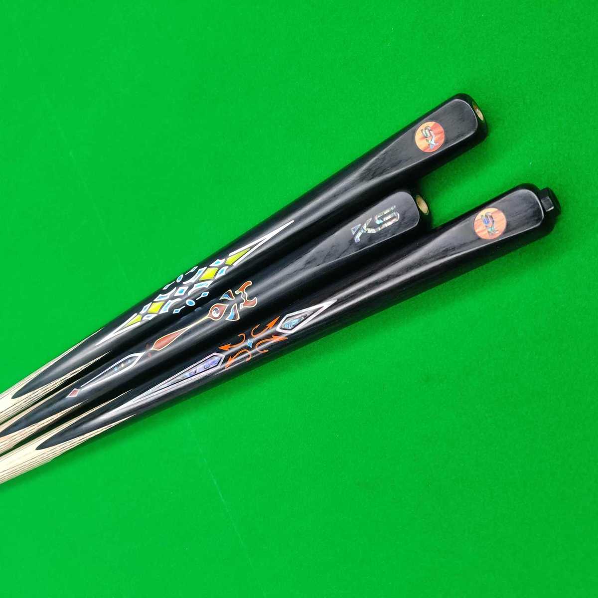ks私杆佳选高档杆手工杆小头一体通雕刻台球杆斯诺克中八桌球杆