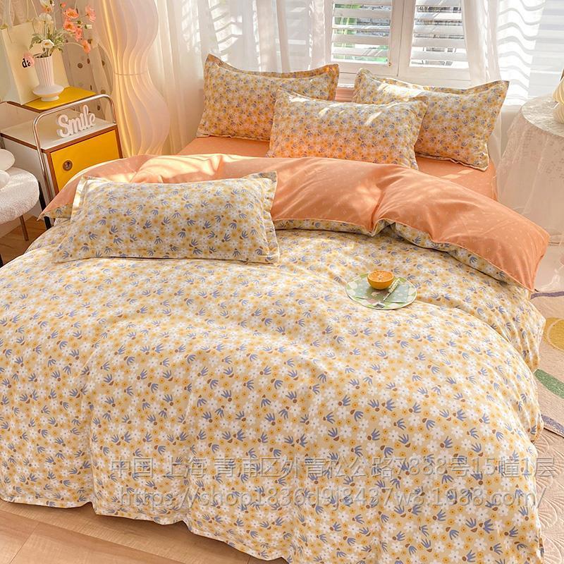 学生100加厚床单被套宿舍四件套三件套4被罩双人床上用品