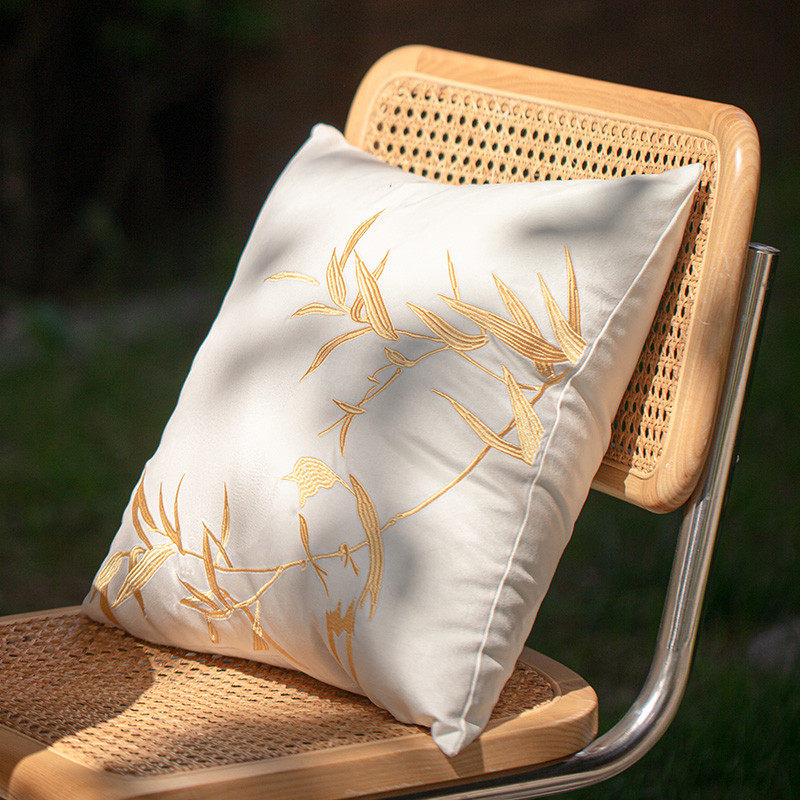 抱枕竹子中国风刺绣新中式轻奢高级感腰枕客厅沙发靠枕床头靠背垫,居家布艺,靠垫/抱枕,淘宝优惠券,粉丝福利购,淘宝优惠卷