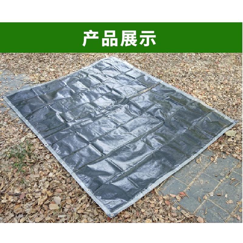 热销12’x16'(3.6x4.8m)200gsm防水-黑 聚乙烯（pe）银灰篷布