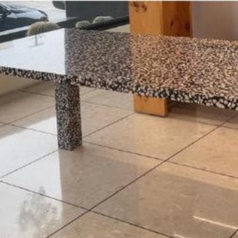 法式天然石云浮家用厂家奢大理石餐桌圆桌带桌腿底座茶几台面石材