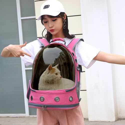 厂家直供猫包外出便携猫背包太空包宠物包全景透明猫咪外出双肩包