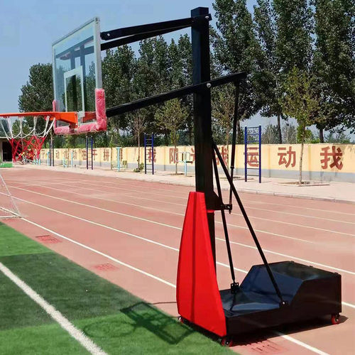 学校操场室外训练可升降篮球架户外成人儿童框球可移动式标准篮架