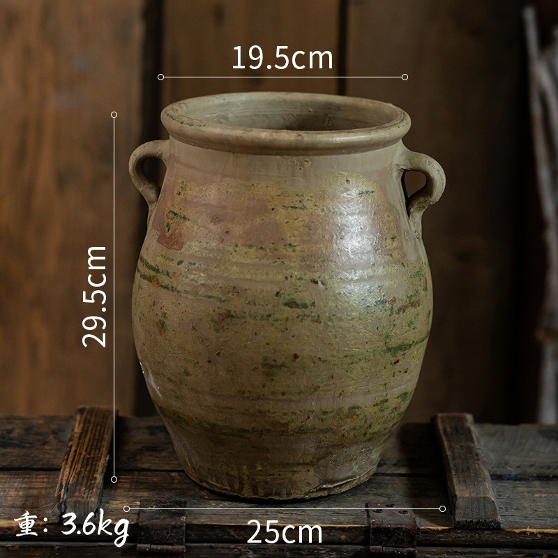 花盆陶土艺术陶罐花瓶陶盆粗陶做旧复古插花手工古风陶瓷花盆其他