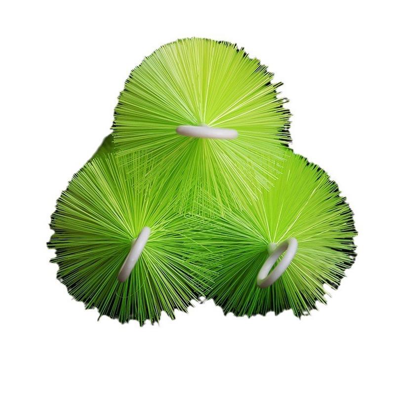 山屿锦鲤养殖场观赏毛刷绿色不锈钢鱼池过滤生化刷