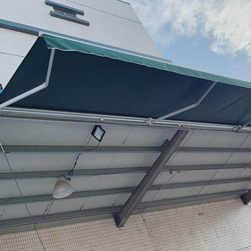经济电动g3型全盒阳台庭院曲臂铝合金遮阳棚伸缩雨棚折叠遮阳篷