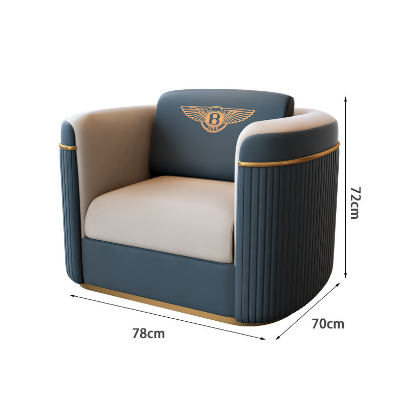 接待轻奢洽谈沙发酒店大堂售楼处商务现代会客沙发直排宾利沙发