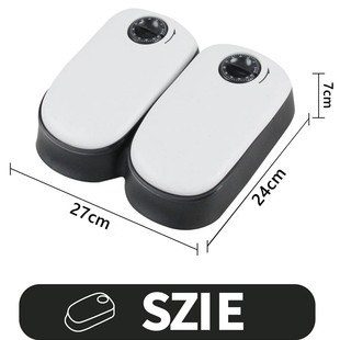 热卖猫狗双碗自动定时定量喂食器宠物大容量智能投食机食盆