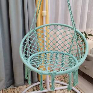 厂家直销吊篮ins吊椅北欧风吊床棉绳秋千吊篮流苏编织吊篮