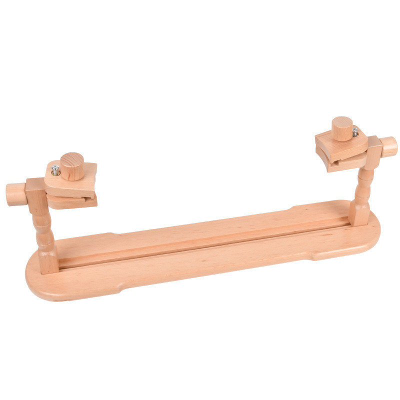 榉木绣花架通用可调节台式绣框桌面绣绷架子刺绣十字绣架工具绣棚