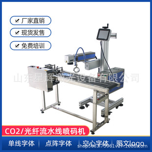 星辉流水线纸盒轴承瓶盖五金工具电线缆管材包装袋激光喷码打标机