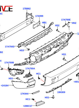 热销适用于2020-2023路虎卫士骨架杠后l663lr129731