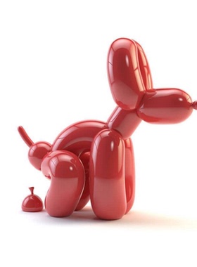 杰夫昆斯JeffKoons便便气球狗狗治愈系摆件雕塑北欧ins潮流壁挂