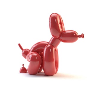 杰夫昆斯JeffKoons便便气球狗狗治愈系摆件雕塑北欧ins潮流壁挂