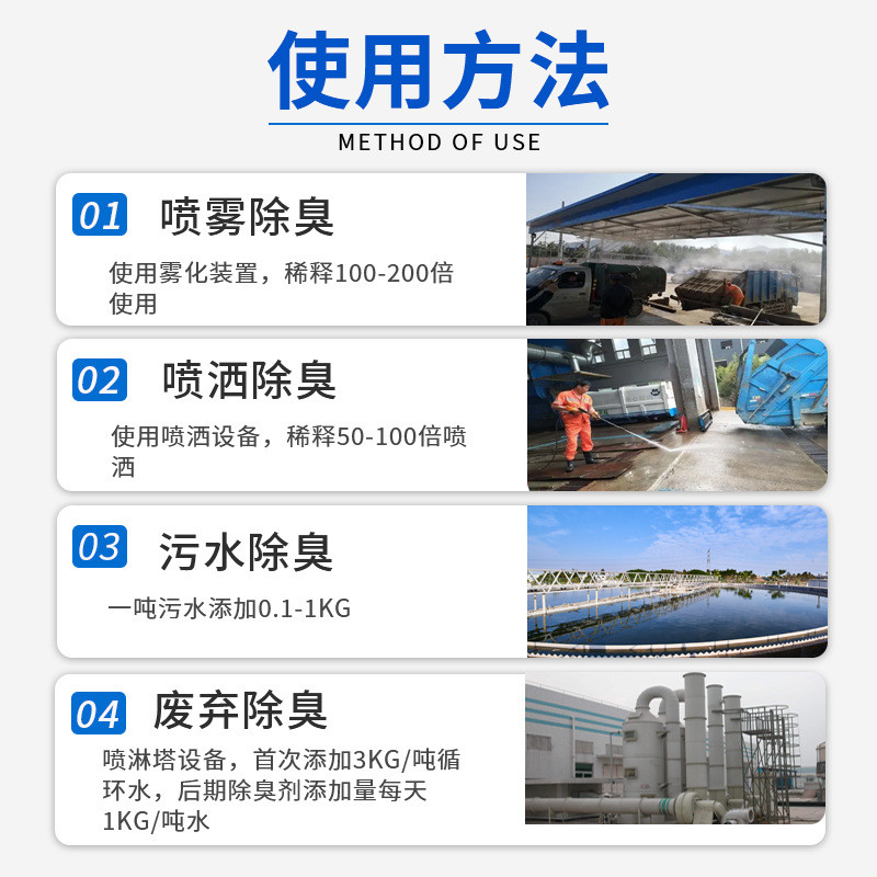 植物液喷淋塔味剂养殖场工业餐厨垃圾场污水厂旱公厕水沟氨气除臭