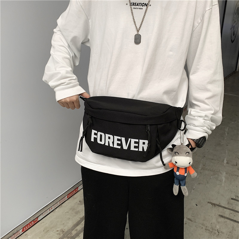 胸包男士运动腰包休闲尼龙时尚小包女斜挎包高级感胸前挎包女