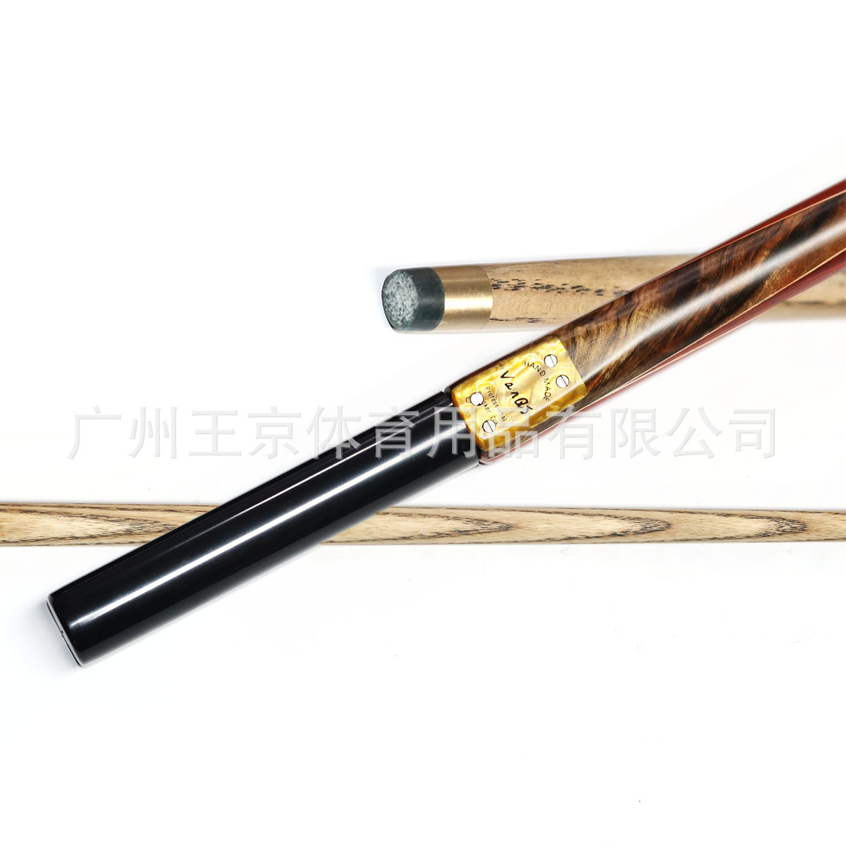 中式斯诺克球杆八球杆9mm小头台球杆3/4双节黑台球配件poolcue