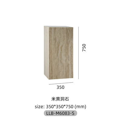 rkt4中古风洞石柱子大理石底座雕塑摆件台落地玄关装饰展台岛台