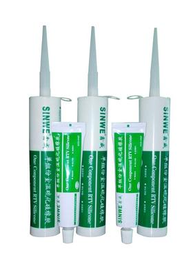 sinwe386w白色电子固定密封胶耐高温有机硅rtv膏状密封硅酮胶水