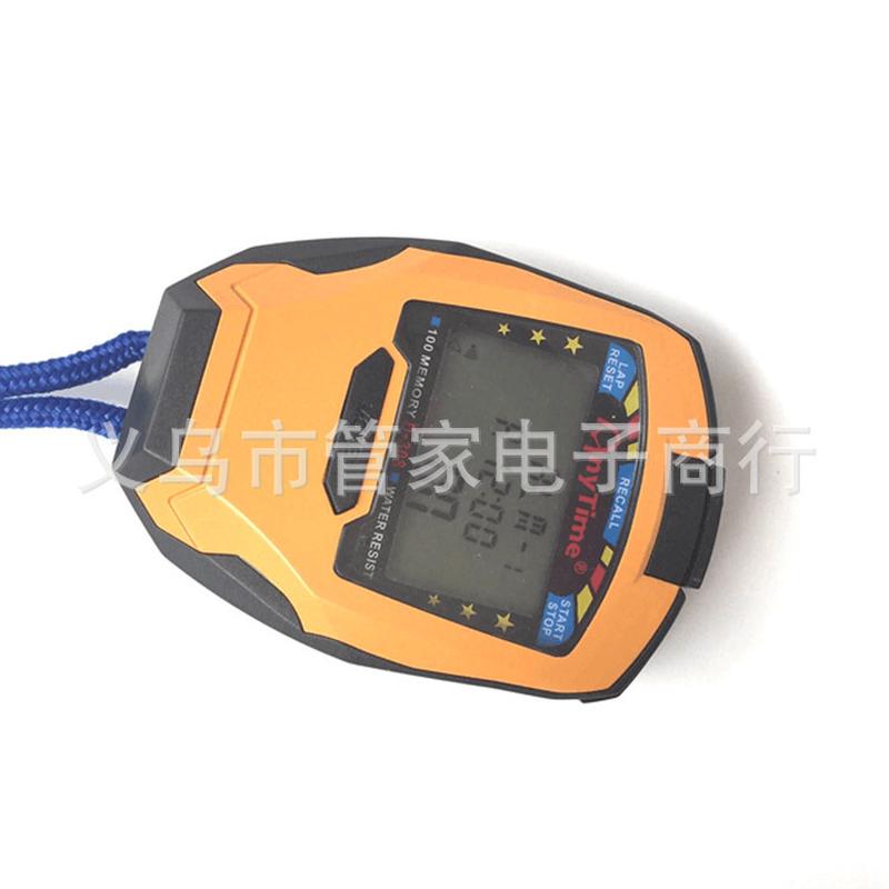 厂家直销裁判田径运动秒表三排100道多功能防水电子秒表308