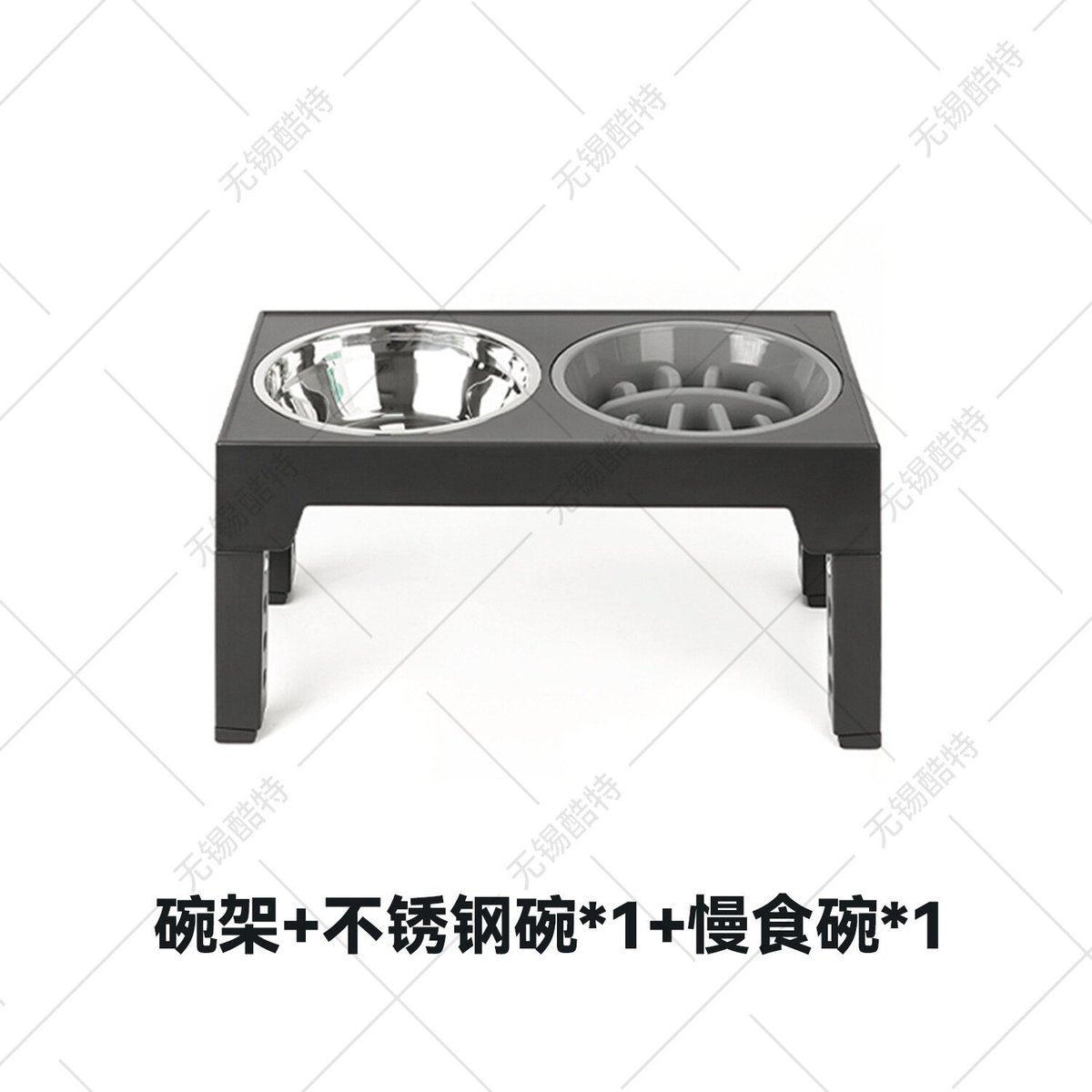 宠物碗不锈钢狗碗防打翻升降狗碗狗盆慢狗狗碗食盆宠物大型犬食碗