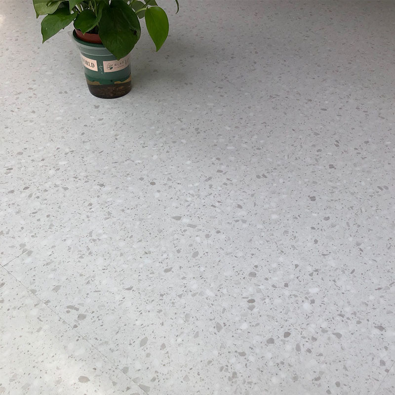 水磨石纹地板贴pvc地胶材地垫办公室服装店块餐厅防水石塑地板2mm