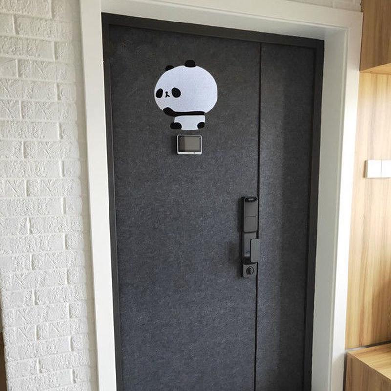 定做自粘毛毡门贴纸北欧风改造翻新入户门防盗门大门隔音毛毡装饰