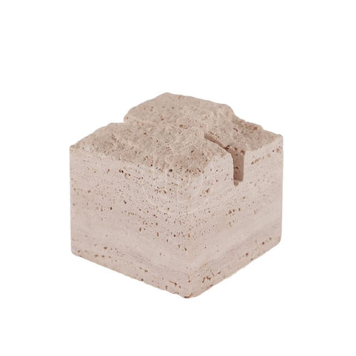 侘寂风黄洞石留言便条夹立式名片夹子卡片照片相片价格牌菜单支架