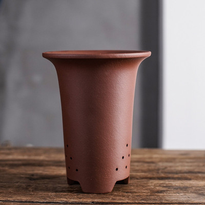 紫砂花盆兰花盆专用建兰春兰觅精品素面大小原矿泥料陶瓷陶乡