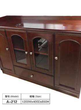 油漆更新办公家具矮柜实木成都办公矮柜茶水柜储物柜边柜收纳柜