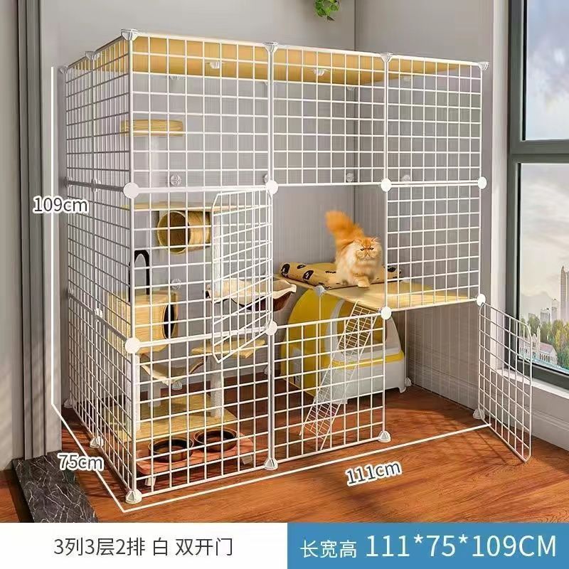 猫笼子超大自由空间猫舍猫屋家用室内两层猫咪笼子猫空笼大猫别墅