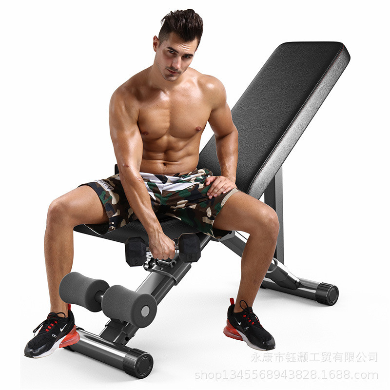 外贸哑铃凳推健身椅多功能商用卧专业飞鸟凳家用健身器材仰卧板