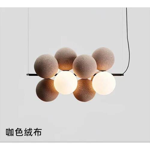 北欧设计师创意圆球泡泡现代灯黑白葡萄客厅卧室餐厅吊灯中山灯具