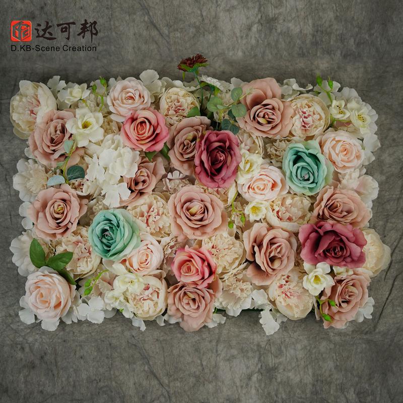 仿真花4060花排厂家直发婚房卧室店铺装饰花墙仿真花墙背景墙