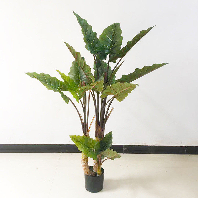 北欧风格优质彩虹芋旅人蕉仿真植物龟背大型绿植盆栽客厅落地室内
