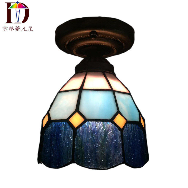 蒂地中海简约玄关走廊衣帽间吸顶灯led花园凡尼入户灯具欧式美式