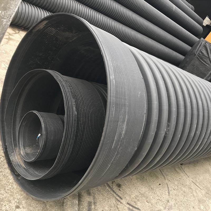HDPE双壁波纹管排水管排污水管pvc排水管排污排水管厂家供应