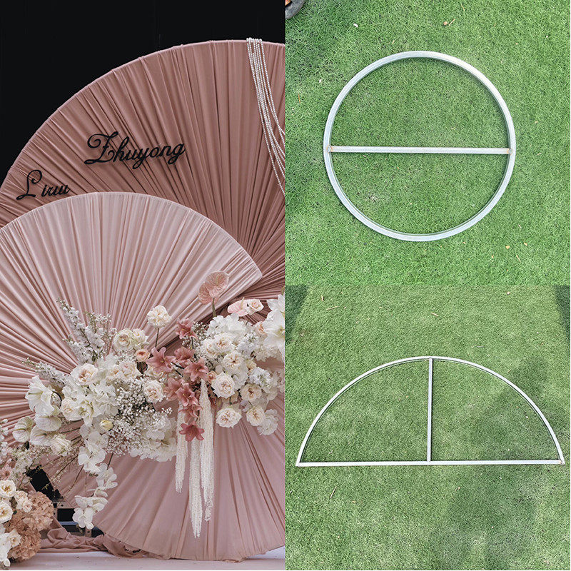 婚庆道具半圆铁艺圆环弹力布骨架婚礼半圆铁架布幔架子褶皱圆环,节庆用品/礼品,婚庆绢花,淘宝优惠券,粉丝福利购,淘宝优惠卷