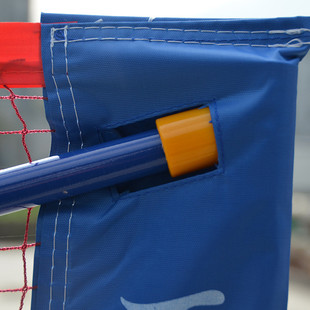 嘉博简易柱羽毛球网架便携式标准比赛移动网折叠毽球支架子