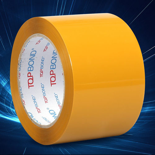 热销无声米封箱胶带黄色超高粘度大号大卷静音胶纸电商快递打包黄